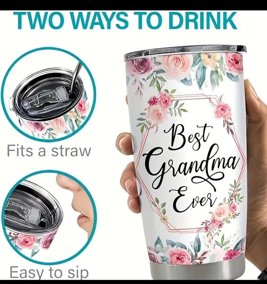 Grandma Tumbler for Christmas Best Ever Cup - Gifts 20, - Image 4 of 4