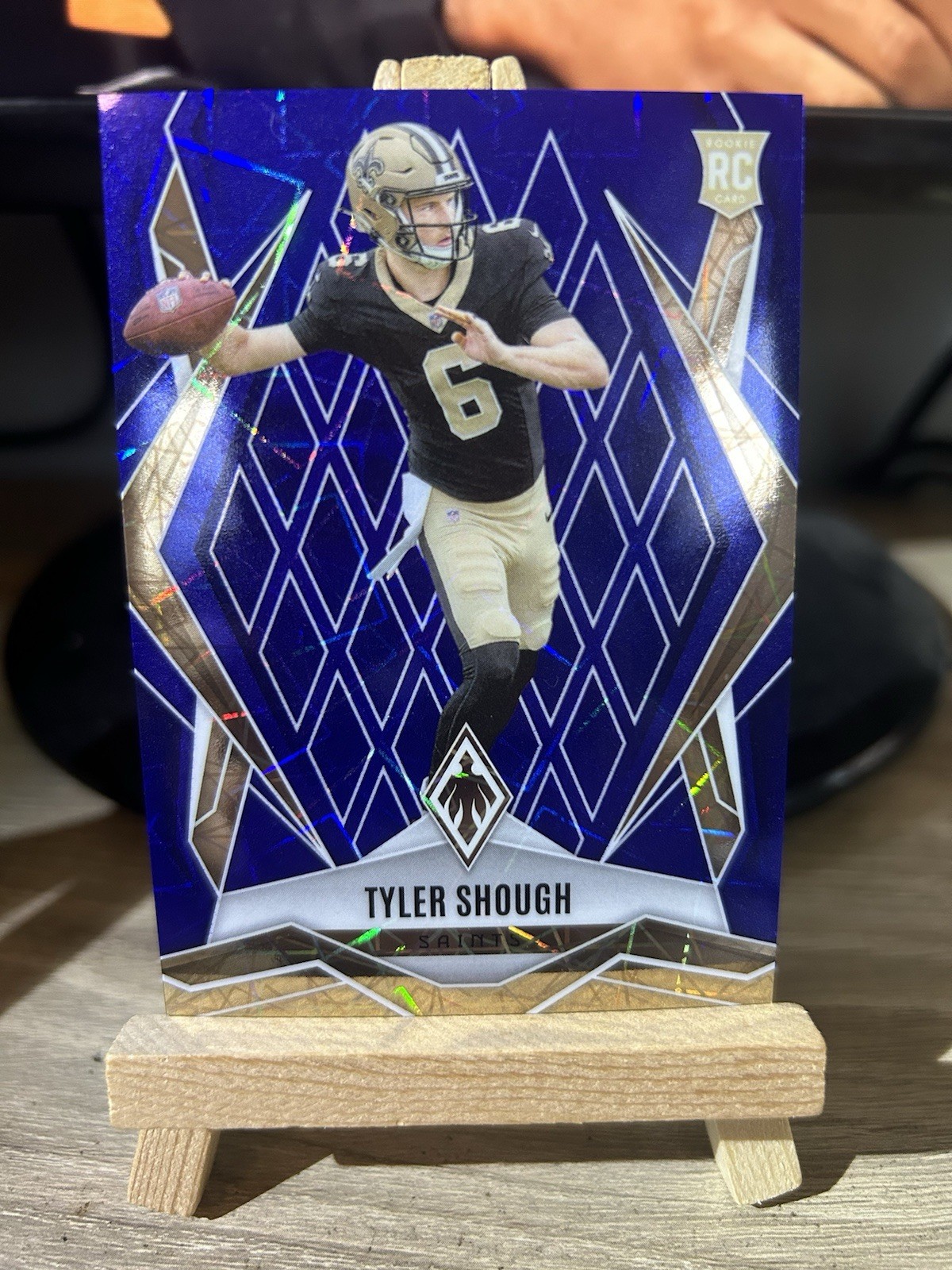2025 Panini Phoenix Football - Tyler Shough #169 Blue Lazer /75 (RC)