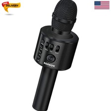 3-in-1 Wireless Karaoke Microphone  Speaker for Ultimate Party Fun - Q37 Black