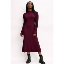 Everlane The Ribbed Mock Neck Midi Dress Capsule Minimalist Size Small NWT