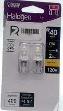 Feit 40-Watt Bright White 3000K G9 Bi-Pin Base Light 2 Pack SB11