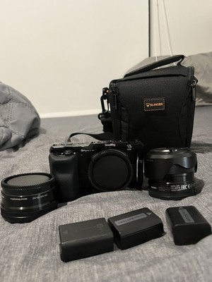 Sony Alpha ZV-E10 Black Camera With Mics And Bag