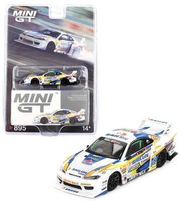 MINI GT #895 - LB-SUPER SILHOUETTE NISSAN S15 SILVA #555 - 2023 FORMULA DRIFT JP