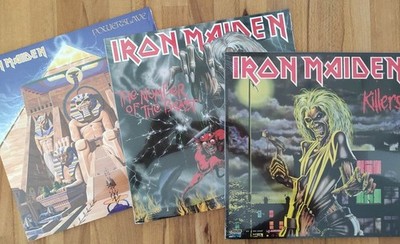 Iron Maiden - 3 LPs im Set - Killers, Powerslave & Number Of The Beast - DHL
