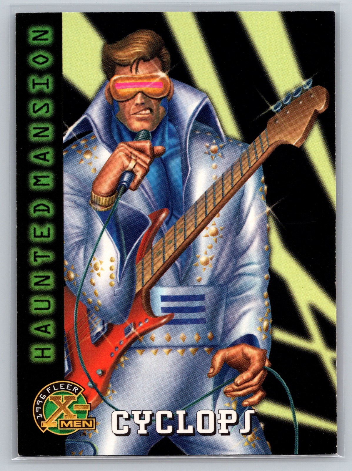 1996 Fleer X-Men #92 Cyclops Haunted Mansion Scott Summers Marvel Card