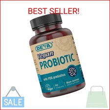 DEVA Vegan Probiotic with FOS Prebiotics Supplement - 2 Billion CFU with 100 MG