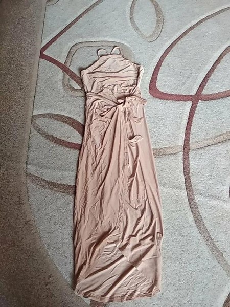 Women Club Monaco Dress Beige Elastane 36 / S / 44