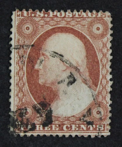 CKStamps: US Stamps Collection Scott#25 3c Washington Used