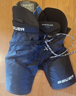 Bauer Nexus 600 Senior Small Hockey Pants   Kidney Guard   Zippered Legs   Black