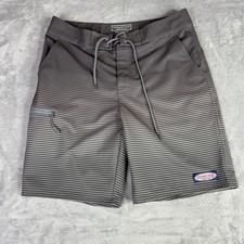 Vineyard Vines Board Shorts Mens 30 Charcoal Grey Striped Performance 1M000057