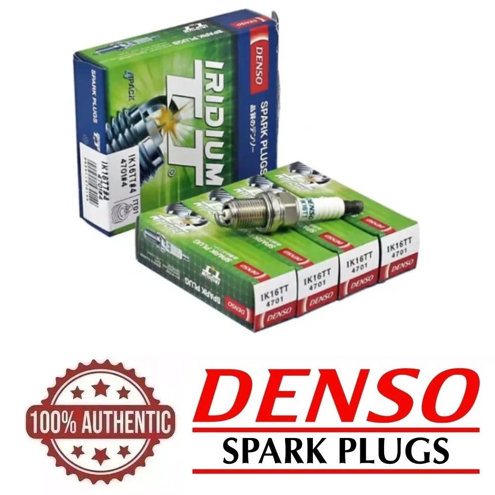 Denso Iridium TT Spark Plugs Kit Set 4PCS for TOYOTA PRIUS 01-09 C 12-19 L4-1.5L