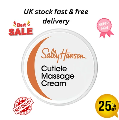 Sally Hansen Moisturising Cuticle Massage Cream to Promote Nail Growth - 11.3 g