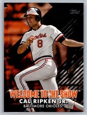 2022 topps baseball series 1 cal ripken jr. welcome to the show black 48/299 #6