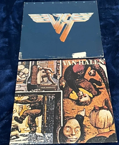 (2) Van Halen LP Vinyl Album 33 Record Lot:  1979 & 1981 Originals!