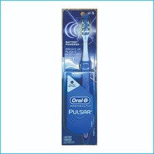 Oral  B Pulsar Battery  Powered Toothbrush Medium   Vibration Plaque Cleaner 5 