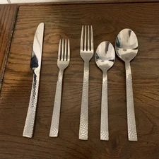 CAMBRIDGE Stainless Steel Flatware THICKET 5 Piece Place Setting X 6 +