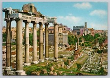 Roman Forum Ruins in Rome Italy c1960s Postcard