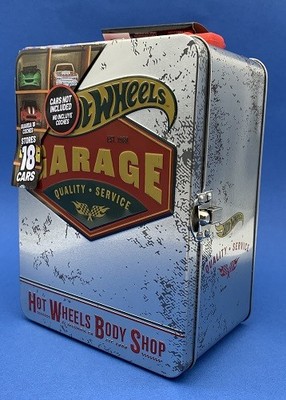 Hot Wheels Body Shop Metall-Sammelkoffer Vintage Box GARAGE NEU OVP