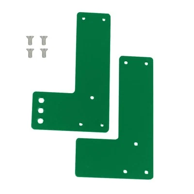 TMS PRO SHOP Montageplatte für Türwächter, für Glastüren mit Rahmen, zum Bohren