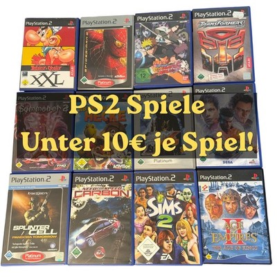 Sony Playstation 2 PS2 Spiele Auswahl unter 10  je Spiel