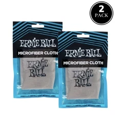 2 PACK Ernie Ball Microfiber Guitar Polish Cleaning Cloth 4220