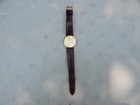 LONGINES VINTAGE 150 7229 GOLD DIAL QUARTS WATCH W/ ORIGINAL LIZARD SKIN BAND — photo 1