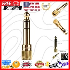 6.35mm 1/4 inch Male to 3.5mm 1/8 inch Female 3-Conductor TRS AUX Stereo Audi...