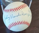 Johnny Vander Meer Signed Baseball