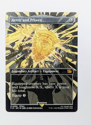 MTG Aettir and Priwen | Full Art Borderless | Final Fantasy | Mint | DE Seller