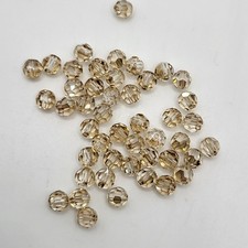 Swarovski Crystal Golden Shadow Faceted Round 5000 Beads; 4mm, 6mm or 8mm