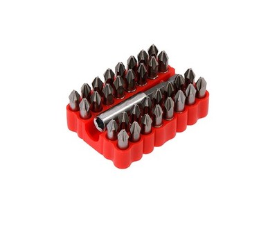 33pc Screwdriver Bit Set 25mm Phillips & Pozidriv PH1 PH2 PH3 PZ1 PZ2 PZ3