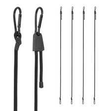 Heavy Duty Bungee Cord, (7-80 Inch, Black)(6PCS), Elastic Tie Down