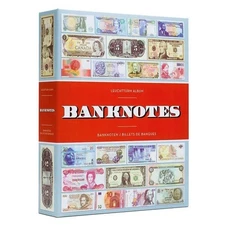Lighthouse Banknote Album with 100 Integrated Sheets For 300 Banknotes
