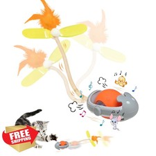 Tyasoleil Orange Agile Mice Interactive Toy