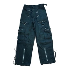 Vintage 90s Y2K Tripp NYC Pants Size S Daang Goodman Wide Leg Rave Goth Cyber