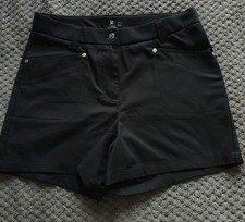 Daily Sport schwarze Tennis Golf Shorts Größe UK 10 Top Zustand