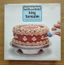 Nutbrown Icing Turntable Stainless Steel in original box.