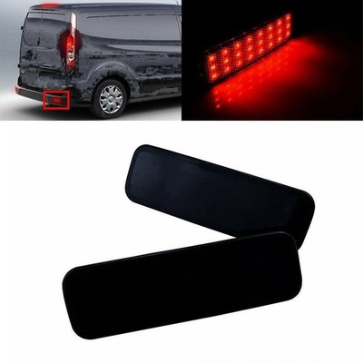 Fit For Ford Transit Custom Connect 1pair LED Rear Bumper Reflector Brake Light