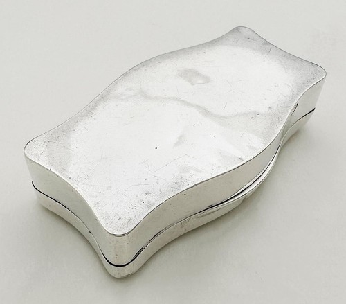ANTIQUE TRINKET BOX STERLING SILVER EDWARDIAN London 1906 Stuart Clifford & Co - Picture 9 of 9