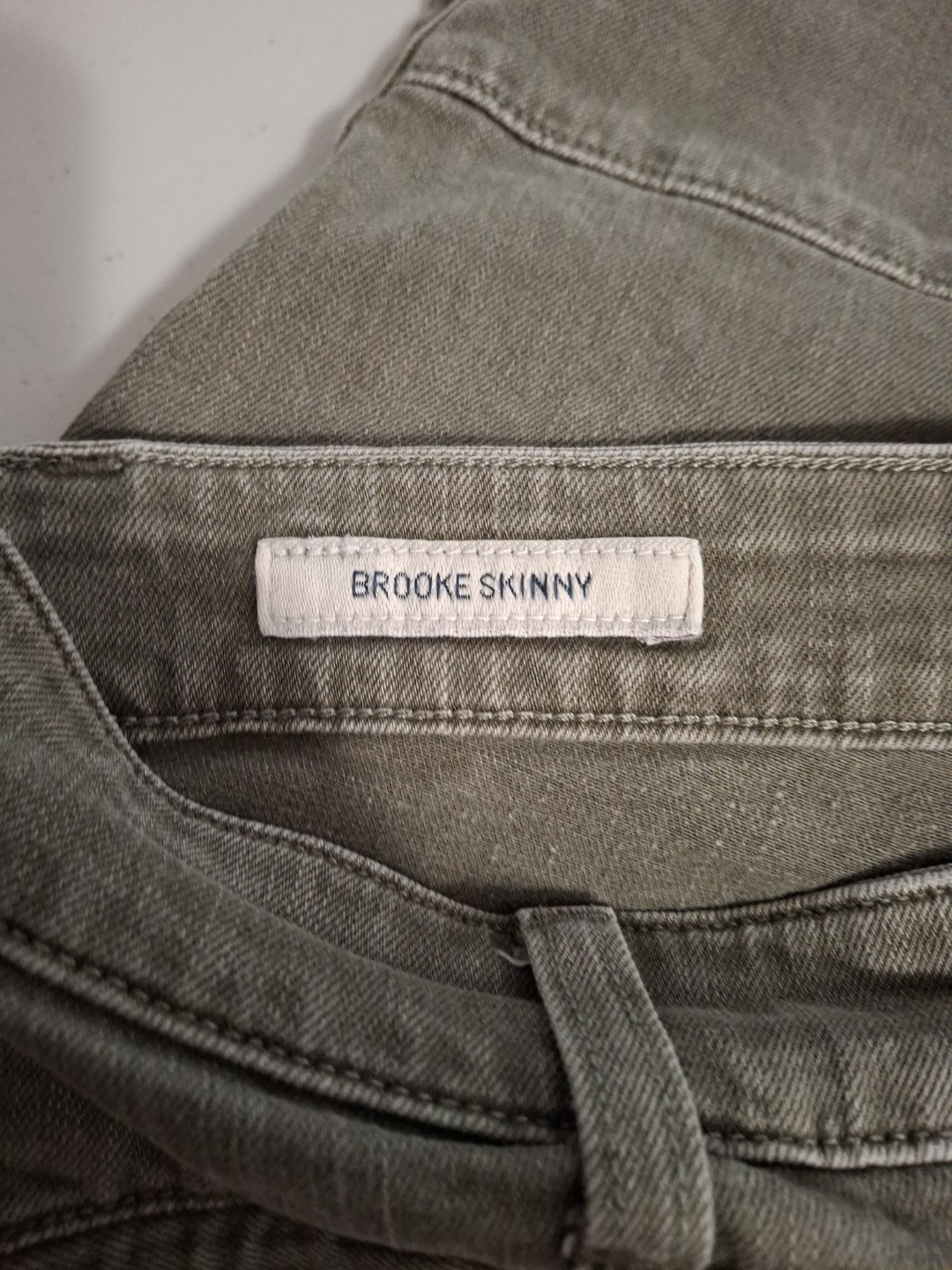 Lucky Brand Womens Brooke Skinny Olive Utility Jeans 8/29 thumbnail 6