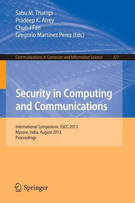 Security in Computing and Communications - 9783642405754
