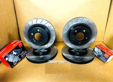 FOR AUDI S3 VW GOLF R 2.0 MK7 FRONT REAR PERFORMANCE DRILLED BRAKE DISCS & PADS