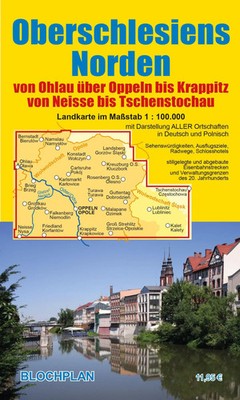 Oberschlesiens Norden | Dirk Bloch | (Land-)Karte | Schlesien-Landkarten (Bloch)