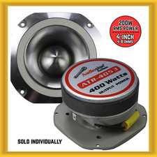Audiopipe 4-inch 200W RMS Power 4 to 8 Ohms Aluminum Super Car Tweeter NEW