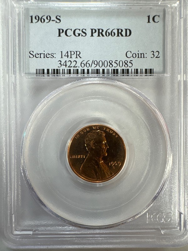 1969 S PR66RD Lincoln Cent