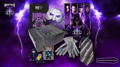 WWE Undertaker 30th Anniversary Collectors Box 2XL Shirt And More