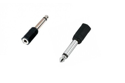 ADATTATORE RIDUTTORE JACK CUFFIA E MICROFONO DA 3,5 MM A 6.3 MM MONO | eBay