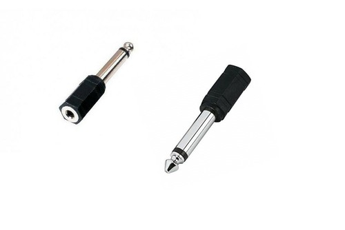 ADATTATORE RIDUTTORE JACK CUFFIA E MICROFONO DA 3,5 MM A 6.3 MM MONO | eBay