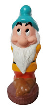 Disney Snow White  The Seven 7 Dwarfs Rubber Squeaker Squeeze Bath BASHFUL Vntg