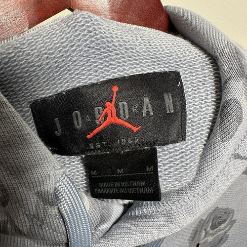 Jordan x A Ma Maniere Hoodie Mens Medium Obsidian Mist All Over Print Sweatshirt - Picture 6 of 9